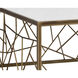 Vero 47 X 47 inch White / Rustic Bronze Coffee Table
